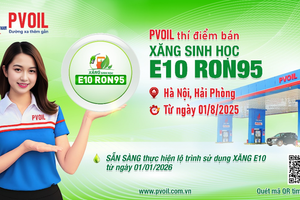 PVOIL thí điểm bán xăng sinh học E10 RON95