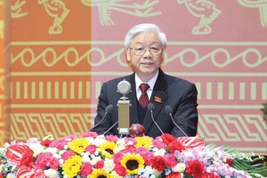 Tổng Bí thư Nguyễn Phú Trọng khẳng định: “Phải kiên định đường lối Đổi mới”. Ảnh: TTXVN