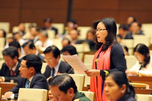 Đại biểu QH tỉnh Quảng Ninh Ngô Thị Minh. Ảnh: Hoàng Long