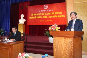 Bộ trưởng Bùi Quang Vinh phát động phong trào thi đua Ngành Kế hoạch và Đầu tư năm 2016
