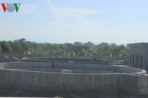 Hệ thống bể lắng của Trạm xử lý nước thải TP1.