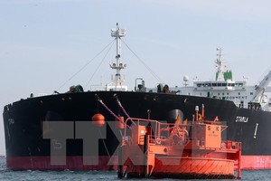 Tàu chở dầu Starla của Iran trên đường tới Nhà máy lọc dầu lớn nhất Hàn Quốc SK Energy tại Ulasan. (Nguồn: EPA/TTXVN)