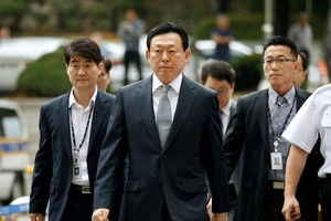 Chủ tịch tập đoàn Lotte, Shin Dong-bin - Ảnh: Reuters