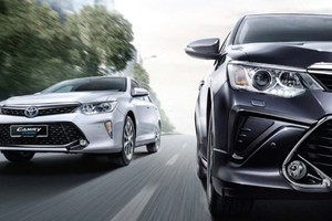 Bốn phiên bản nâng cấp Camry 2016 mới giới thiệu tại thị trường Malaysia.