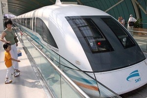 Tàu đệm từ Thượng Hải, Trung Quốc. Ảnh: Getty.