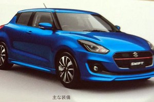 Hình ảnh thiết kế trên Suzuki Swift thế hệ mới trên tạp chí. 