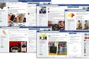 Nhộn nhịp chợ trên mạng Facebook.  