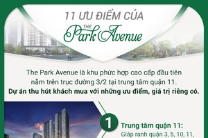 11 ưu điểm vượt trội của The Park Avenue, căn hộ trung tâm quận 11