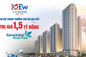 Eurowindow khuyến mãi lớn nhân kỷ niệm 15 năm thành lập