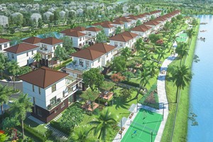 Biệt thự Valora Island được thiết kế nổi bật trong khu đô thị Mizuki Park.