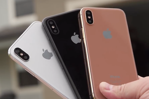 Ảnh so sánh ba màu sắc mới trên iPhone 8.