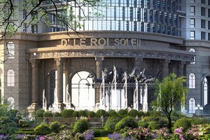 Hệ thống đường dạo bộ của D’. Le Roi Soleil được thiết kế sống động, hài hoà với tổng thể kiến trúc tân cổ điển của công trình. 