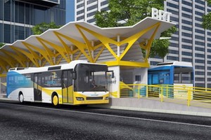 Phối cảnh tuyến BRT số 1 của TP HCM từng được nghiên cứu triển khai. Ảnh: UCCI.