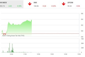 Phiên sáng 7/11: Nhóm dầu khí khởi sắc, VN-Index lên đỉnh mới