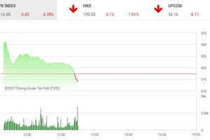 Phiên sáng 12/12: Hy vọng vụt tắt