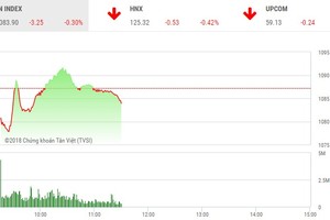 Phiên sáng 22/2: Lực chốt lời gia tăng, VN-Index quay đầu điều chỉnh
