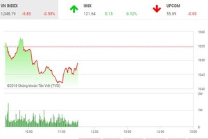 Phiên sáng 17/5: Nỗi lo vẫn lấn át