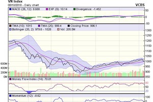 Biểu đồ kỹ thuật VN-Index. Nguồn: VCBS.