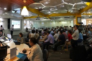 Chương trình Giới thiệu cơ hội đầu tư cổ phiếu C4G của Công ty cổ phần tập đoàn CIENCO4 thu hút sự tham gia của gần 100 nhà đầu tư tại TP.HCM.