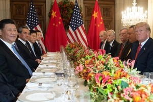 Cuộc gặp Trump - Tập tối 1/12 bên lề hội nghị G20 tại Argentina. Ảnh: AFP