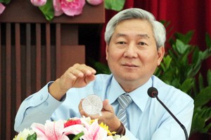 Ông Hoàng Như Cương tại buổi làm việc năm 2018. Ảnh: Hữu Công.