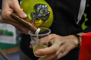 Những món ăn và trò chơi hút khách ở hội chợ du lịch