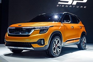 Kia SP Signature concept tại triển lãm Seoul, Hàn Quốc. Ảnh: Autoblog.