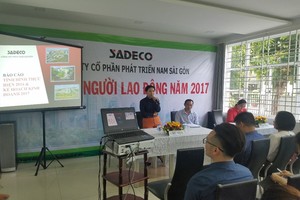 Bà Hồ Thị Thanh Phúc, Tổng giám đốc Sadeco.