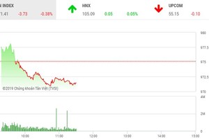 Phiên sáng 28/5: Nhóm cổ phiếu lớn mất đà, VN-Index đảo chiều giảm