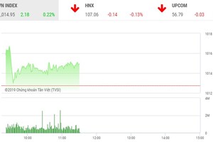Phiên sáng 14/11: Nhóm cổ phiếu thị trường được mua mạnh