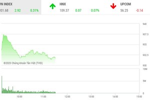 Phiên sáng 20/2: Đại gia ngân hàng níu chân thị trường