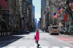 Một đại lộ tại Manhattan hôm 27/3. Ảnh: AFP.