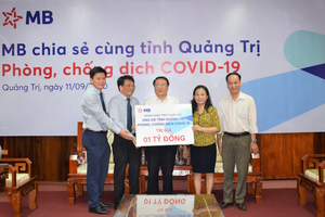 MB ủng hộ Quảng Trị 1 tỷ đồng chống dịch Covid-19