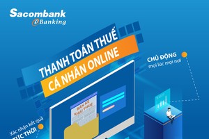 Khách hàng đã có thể đóng thuế qua Sacombank Internet Banking