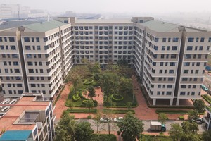 Nguồn cung nhà vừa túi tiền dự báo sẽ tăng mạnh trong thời gian tới (Trong ảnh: Khu nhà ở xã hội tại Yên Phong, Bắc Ninh).