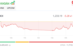 Dòng tiền yếu, VN-Index nỗ lực giữ mốc 1.230 điểm trong phiên chiều 25/7