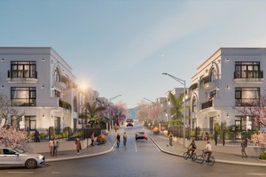 Phối cảnh phân khu nhà vườn dự án Dragon Complex.