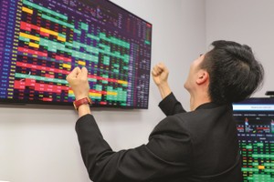 Cổ phiếu ngân hàng “tím lịm”, VN-Index tăng gần 30 điểm 