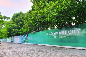 Dự án Khu phức hợp Lotte Eco Smart City của Tập đoàn Lotte đang được đẩy nhanh tháo gỡ vướng mắc. Ảnh: Lê Toàn.