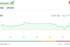 Nhóm Vingroup và ngân hàng giúp VN-Index tăng hơn 10 điểm