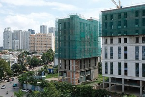 Trước đây, chủ đầu tư gặp nhiều khó khăn khi xin giấy phép xây dựng cho dự án. Ảnh: Trọng Tín.