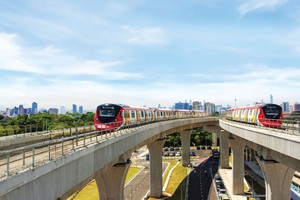 Một dự án đường sắt của Gamuda.