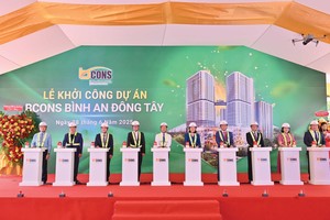Lễ khởi công dự án Bcons Bình An Đông Tây. Ảnh: Việt Dũng.