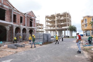 Một dự án của Novaland đang được tăng tốc triển khai. Ảnh: Lê Toàn.