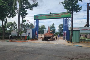 Nhiều dự án nhà ở xã hội đang được đẩy nhanh tiến độ triển khai. Ảnh: Việt Dũng.