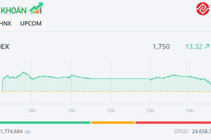 VN-Index giữ vững mốc 1.750 điểm, cổ phiếu dầu khí và ngân hàng là điểm tựa