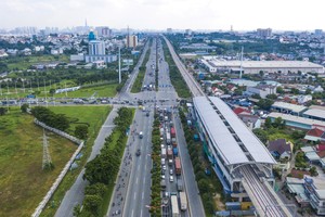 Tuyến metro số 1 Bến Thành - Suối Tiên. Ảnh: Lê Toàn.