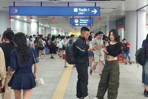 Ga ngầm metro Bến Thành - Suối Tiên. Ảnh: Lê Toàn.