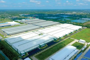 Tỷ lệ lấp đầy đất công nghiệp hiện duy trì trên 80% ở cả miền Bắc và miền Nam. Ảnh: Lê Toàn.