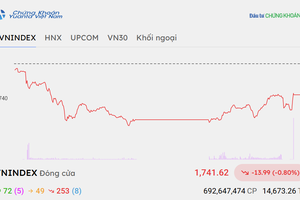 Nhóm tài chính đồng loạt giảm, VN-Index lùi về gần 1.740 điểm